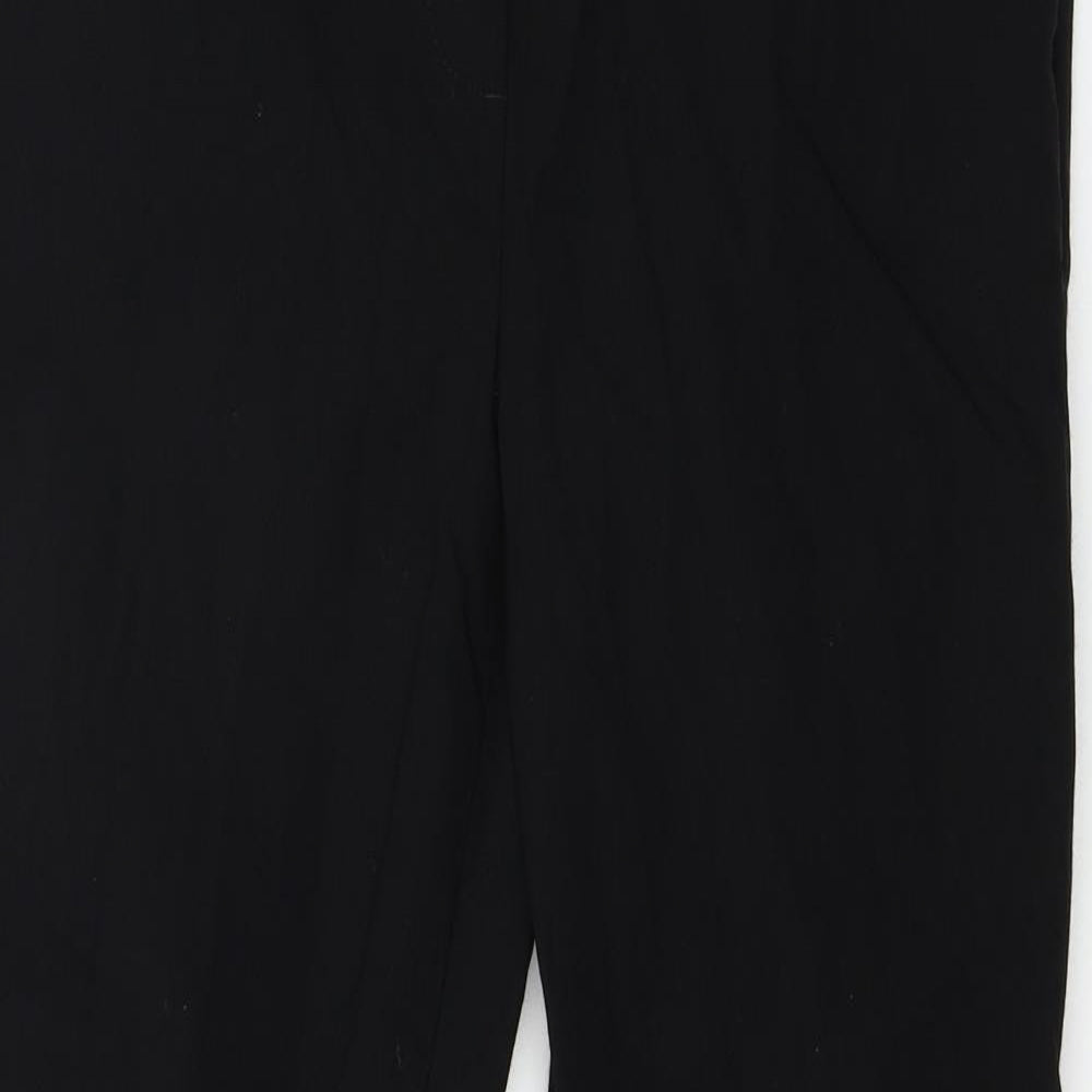 Womens UK Size 10 Papaya Regular Fit  Black Trousers