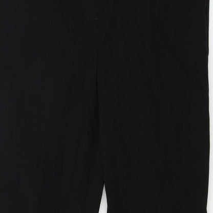 Womens UK Size 10 Papaya Regular Fit  Black Trousers