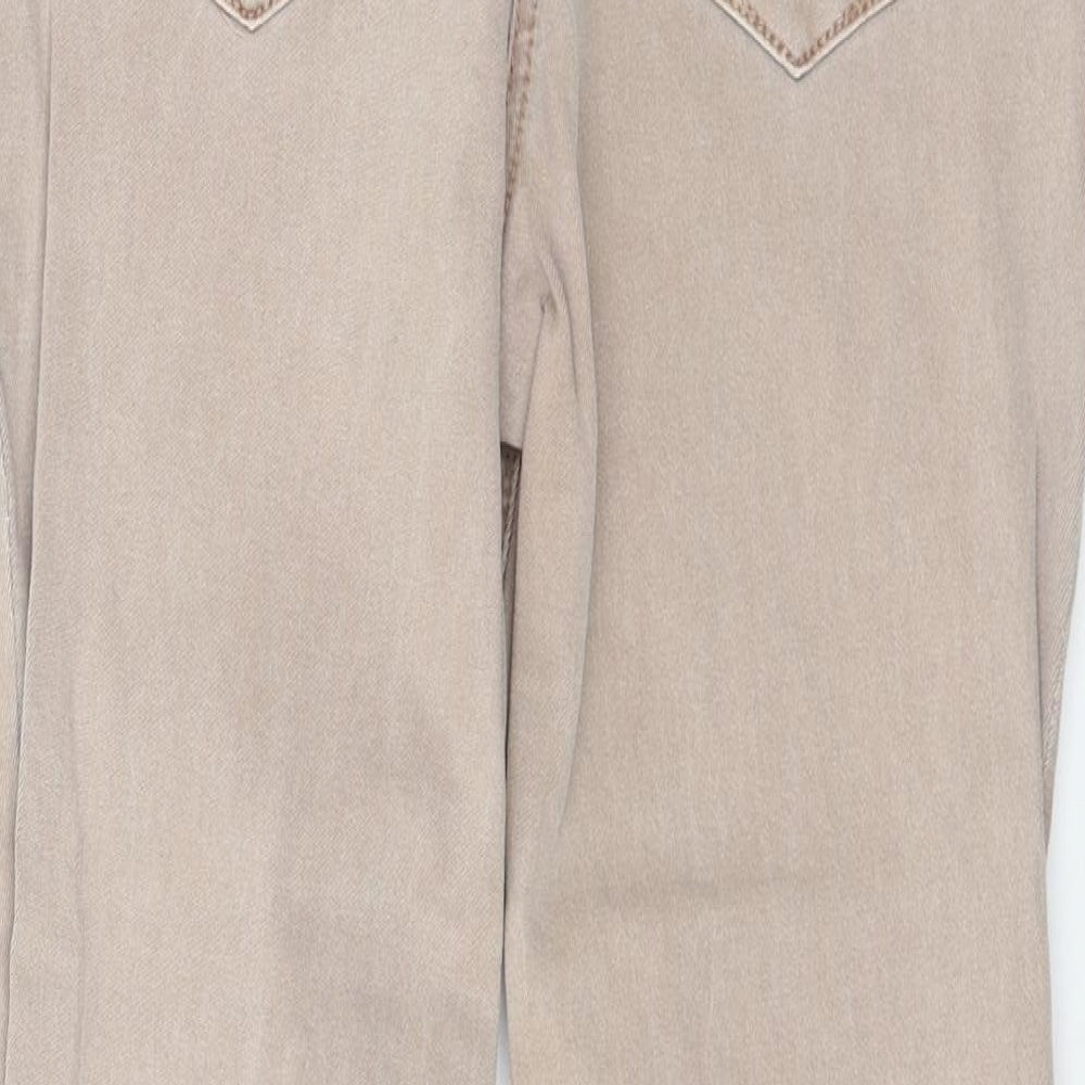 Matalan Womens Pink  Denim Skinny Jeans Size 8 L25 in - Distressed