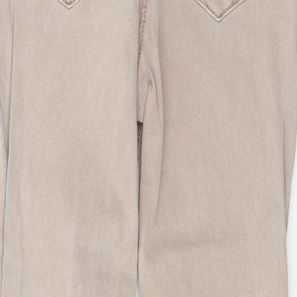 Matalan Womens Pink  Denim Skinny Jeans Size 8 L25 in - Distressed