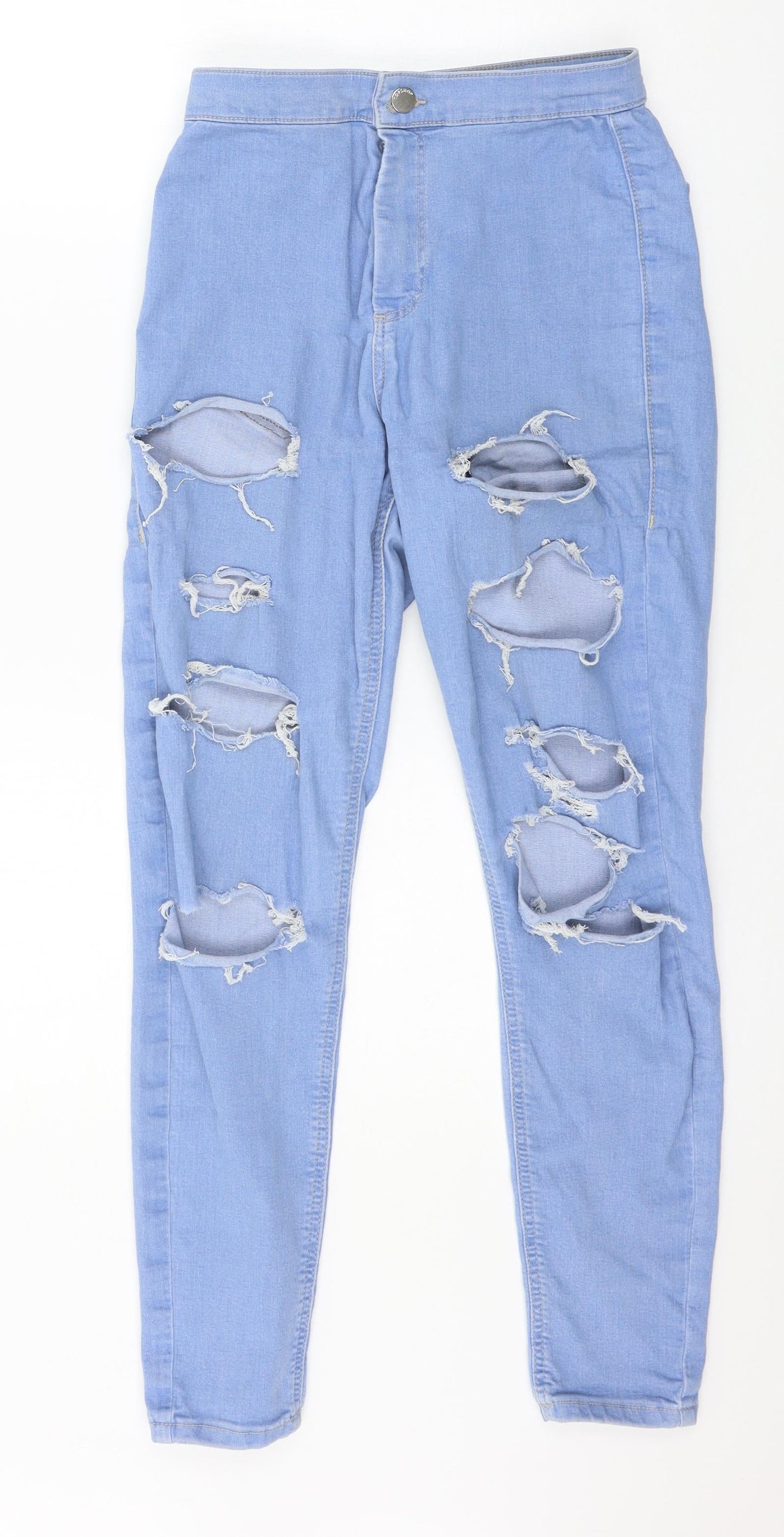 Topshop Womens Blue  Denim Skinny Jeans Size 28 in L30 in