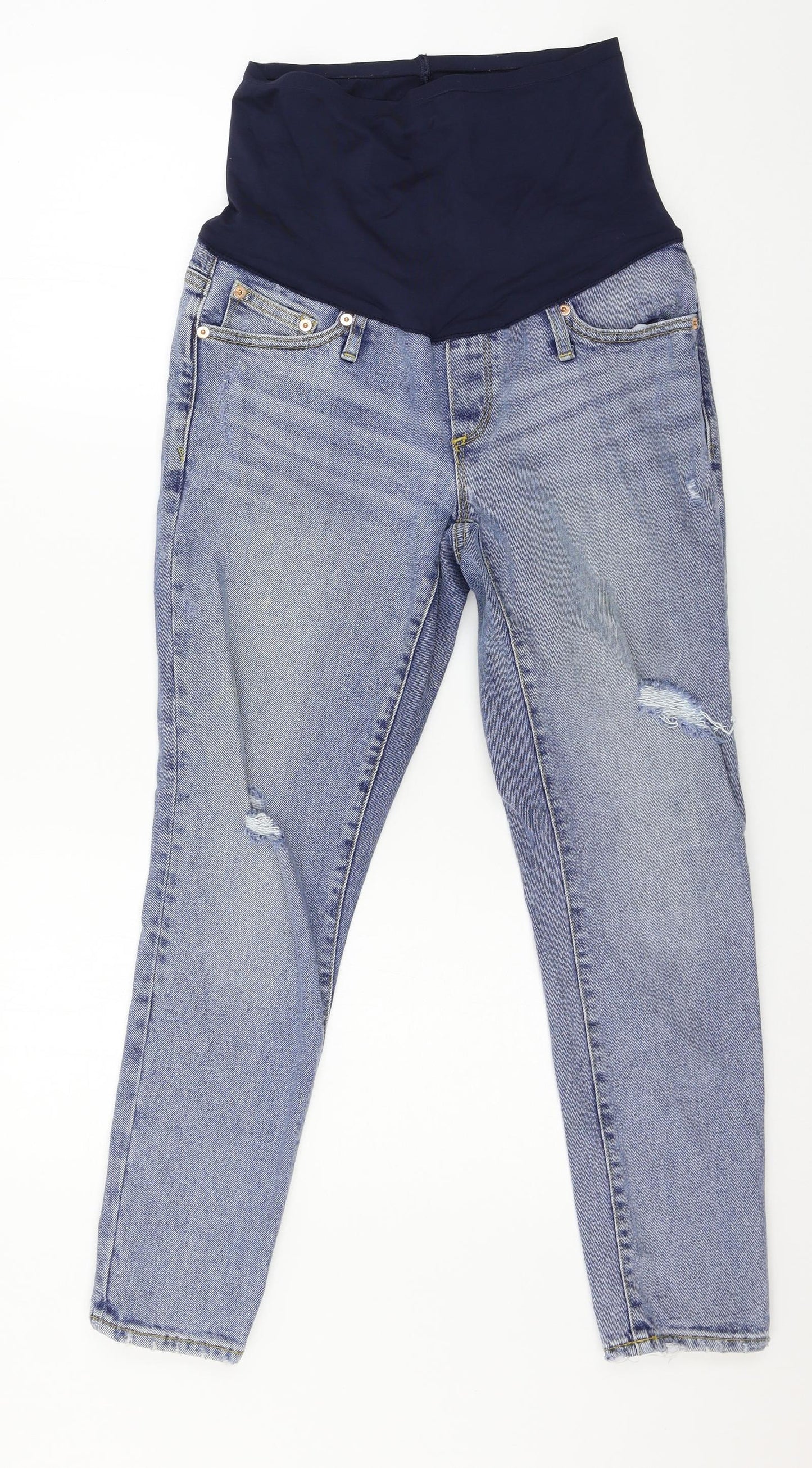 GA Womens Blue  Denim Straight Jeans Size 6 L25 in