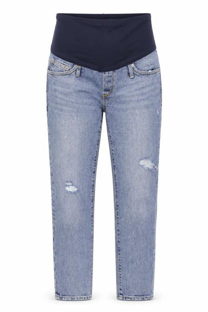 GA Womens Blue  Denim Straight Jeans Size 6 L25 in