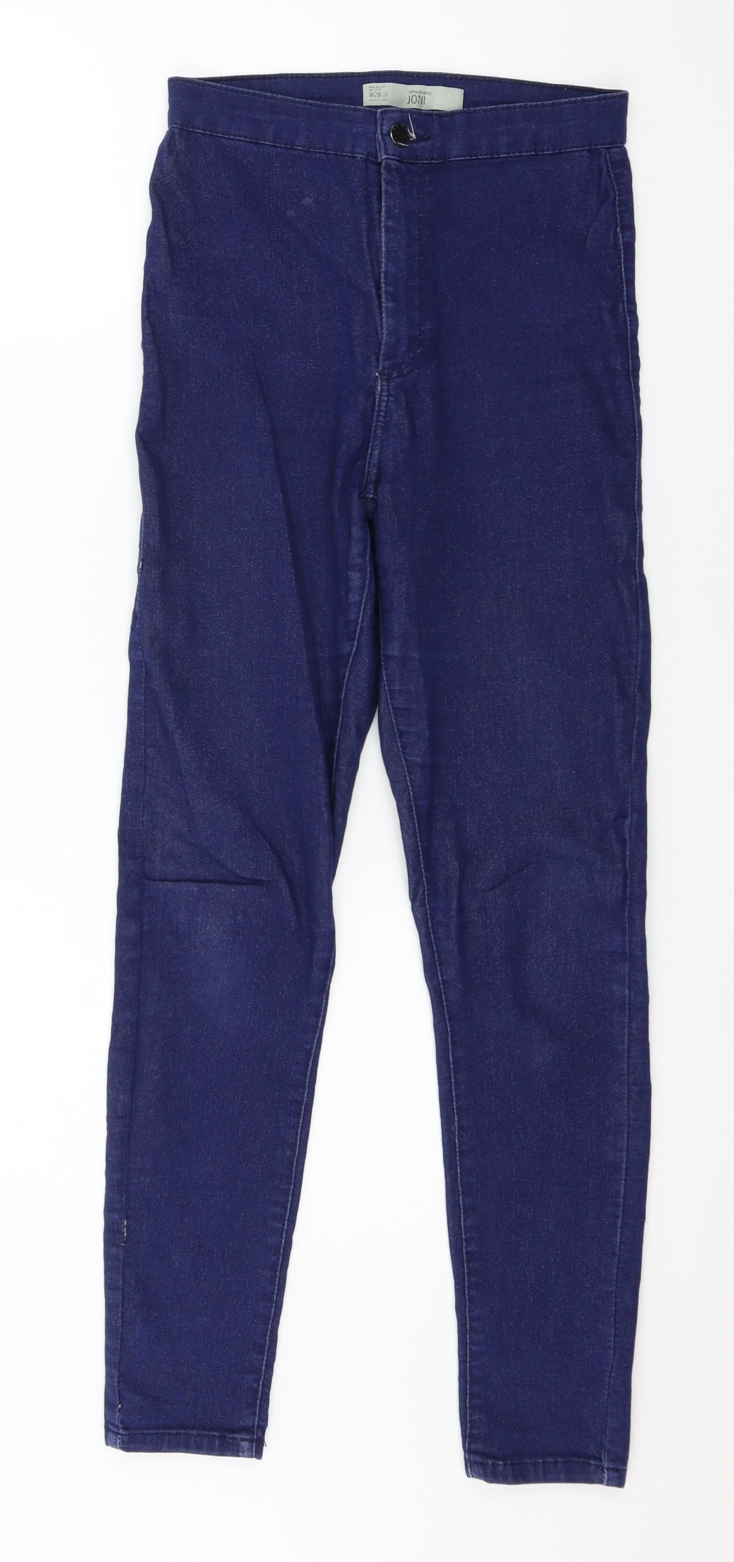 Topshop Womens Blue  Denim Skinny Jeans Size 28 in L26 in