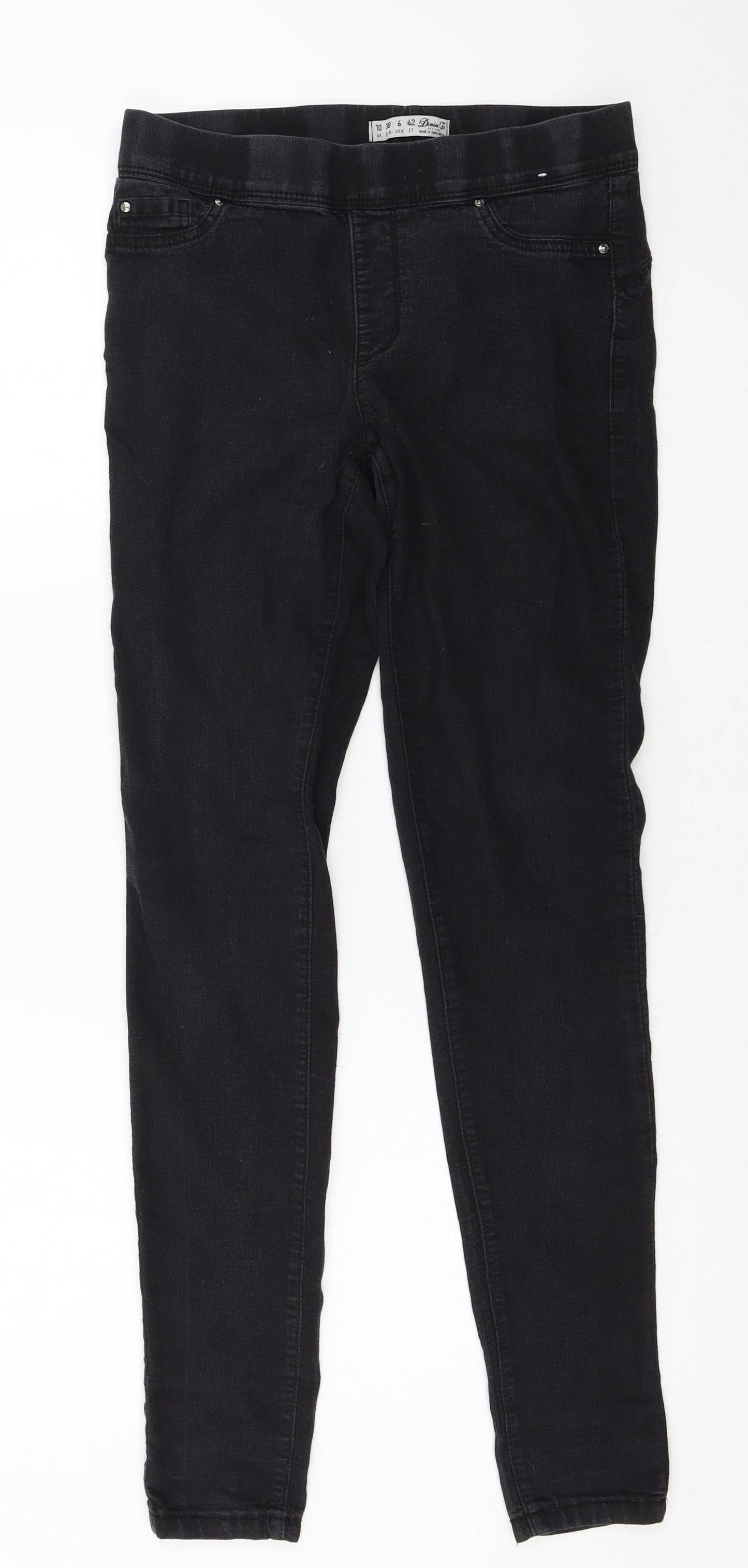 Denim & Co. Womens Grey  Denim Jegging Jeans Size 10 L30 in