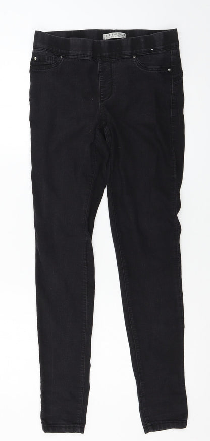 Denim & Co. Womens Grey  Denim Jegging Jeans Size 10 L30 in