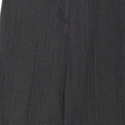 Per Una Womens Grey Striped  Trousers  Size 34 in L27 in