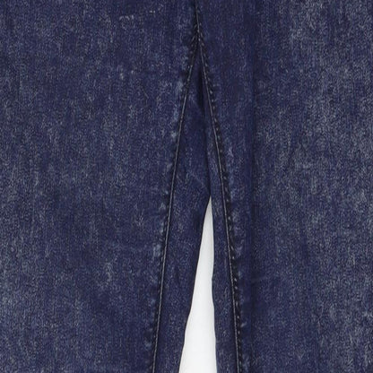 Topshop Womens Blue  Denim Skinny Jeans Size 28 in L34 in