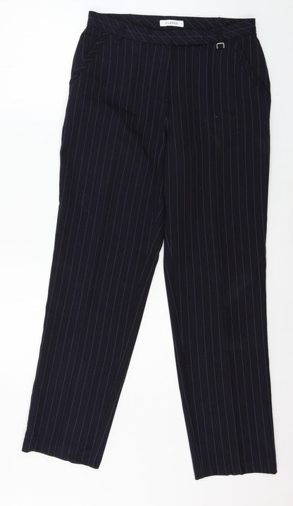 Womens UK Size 10 Marks and Spencer Regular Fit  Blue Trousers