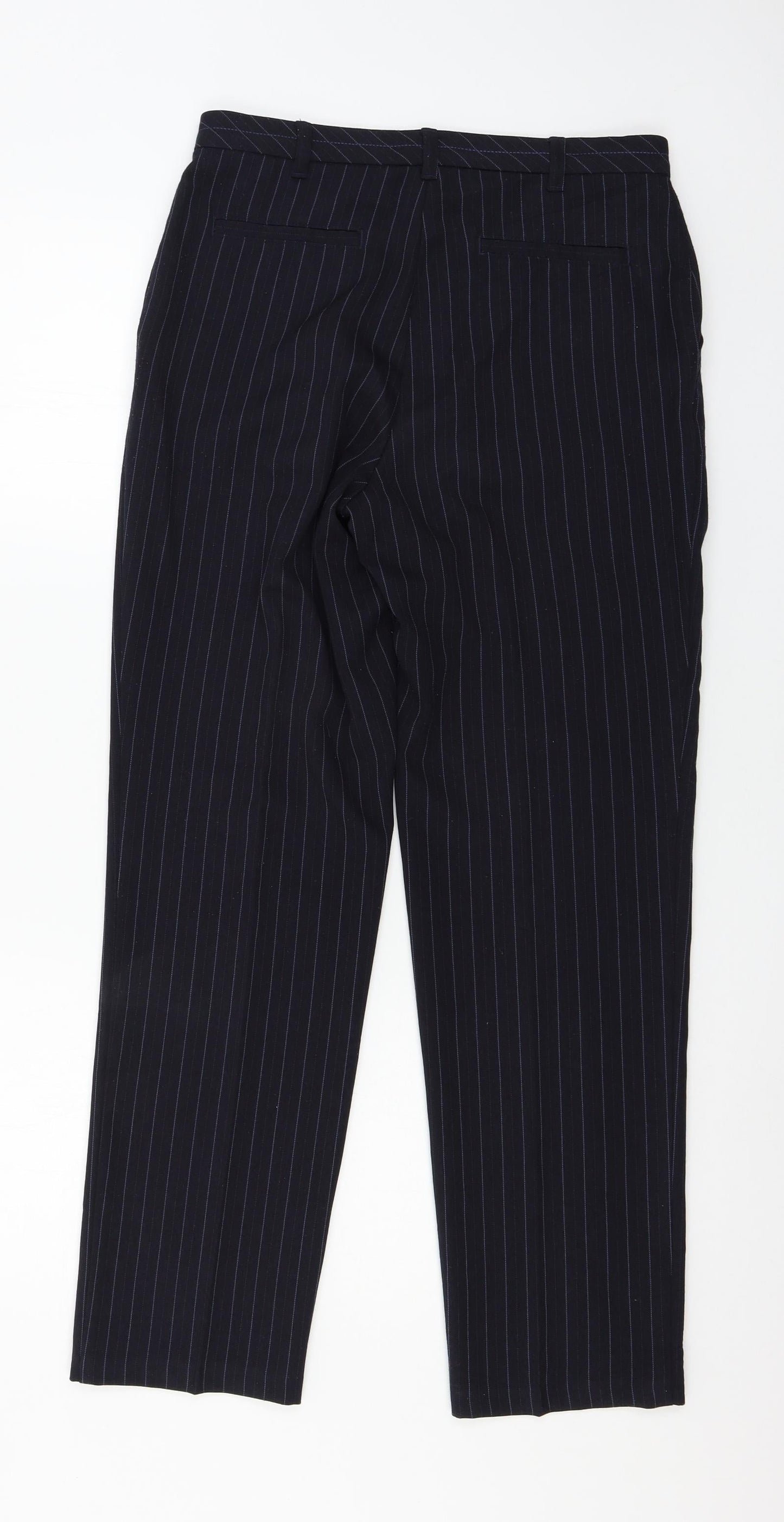 Womens UK Size 10 Marks and Spencer Regular Fit  Blue Trousers