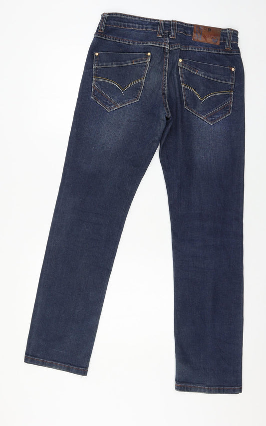 Komino Mens Blue  Denim Straight Jeans Size 28 in L31 in