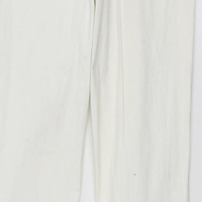 Topshop Womens White  Denim Skinny Jeans Size 26 L32 in