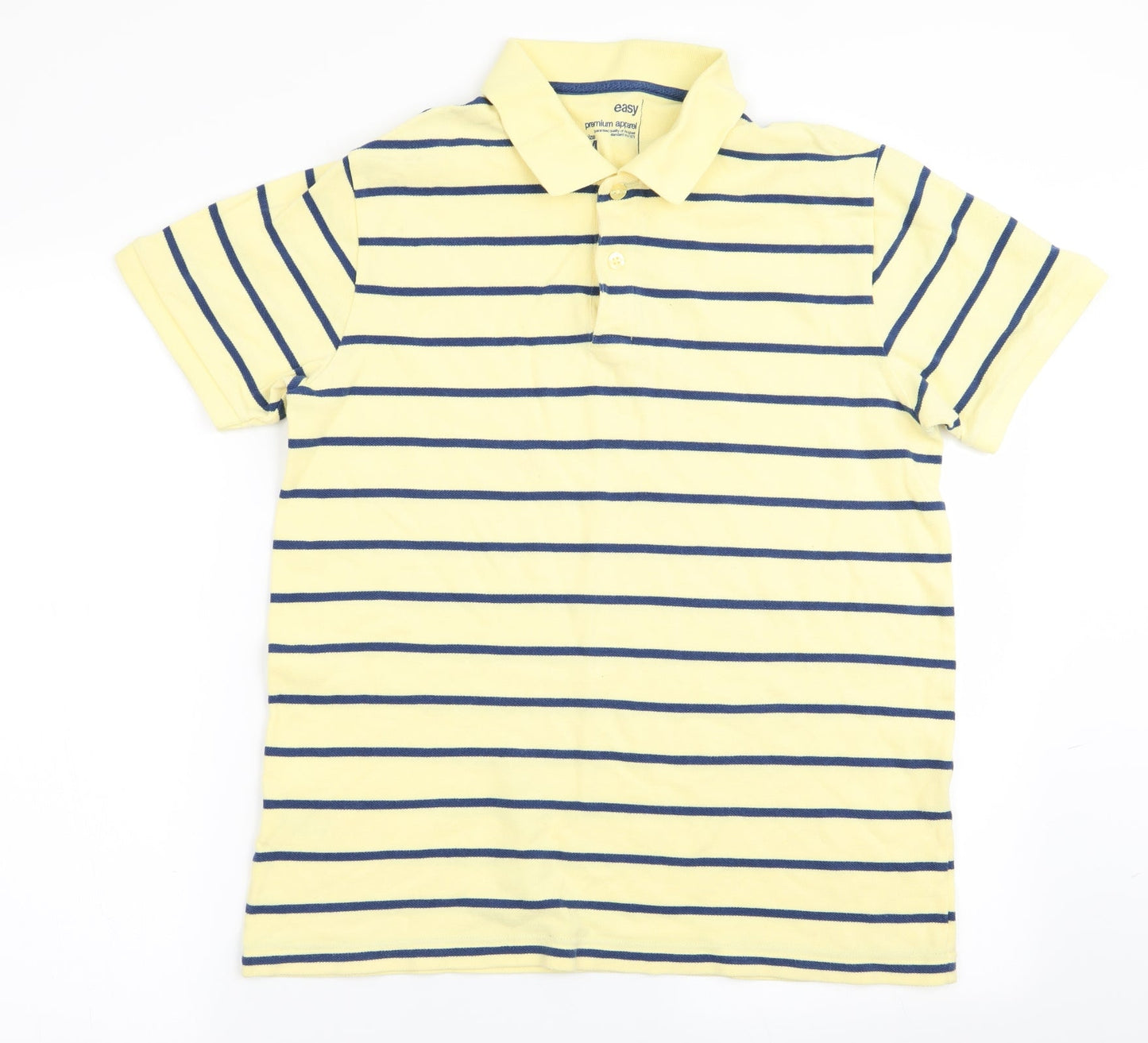 Easy Mens Multicoloured Striped   Polo Size M