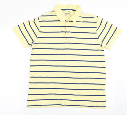 Easy Mens Multicoloured Striped   Polo Size M