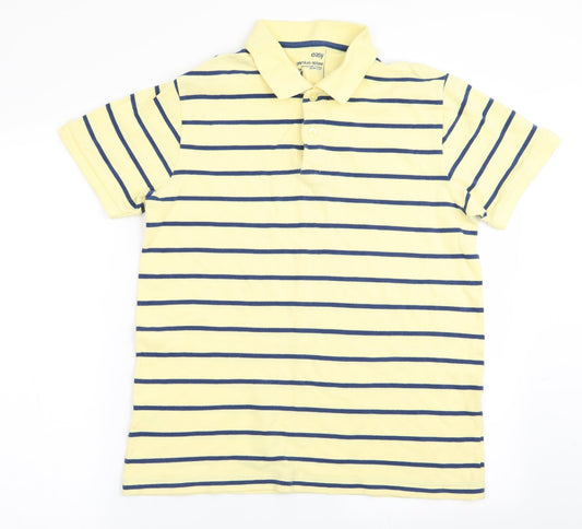 Easy Mens Multicoloured Striped   Polo Size M