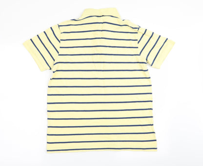 Easy Mens Multicoloured Striped   Polo Size M