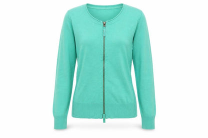 mistal Womens Green   Full Zip Jumper Size 8