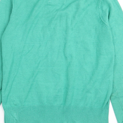 mistal Womens Green   Full Zip Jumper Size 8