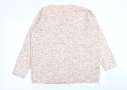 Nutmeg Womens Pink   Pullover Jumper Size 14