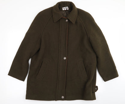 James Womens Green   Overcoat Coat Size L
