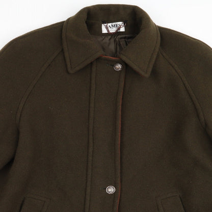 James Womens Green   Overcoat Coat Size L