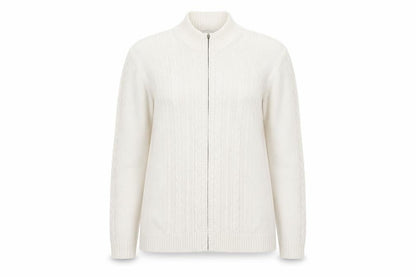 Jumper Womens White   Full Zip Jumper Size XL