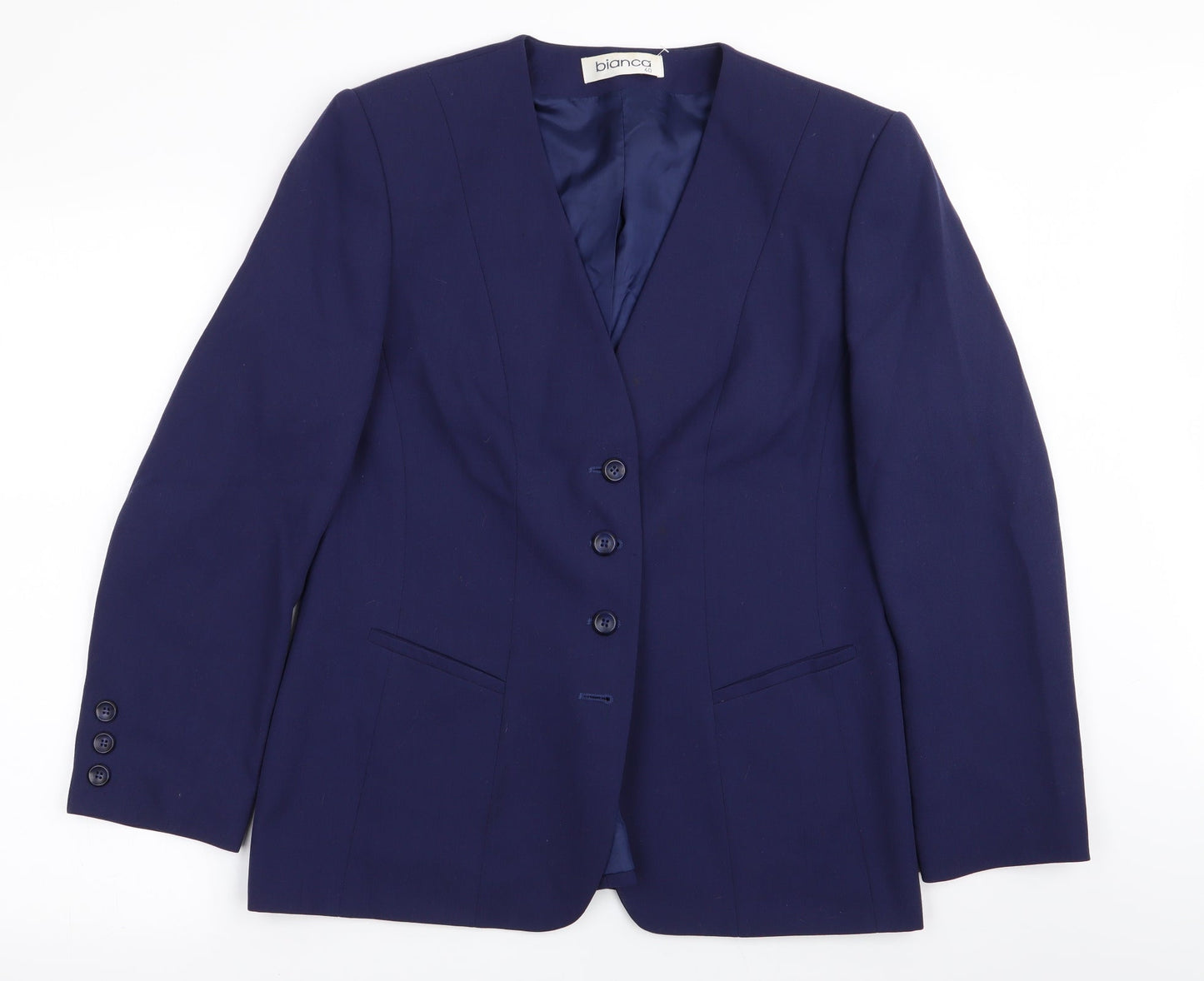 Womens UK Size 12 Bianca Regular Blue Blazer