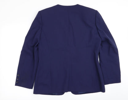 Womens UK Size 12 Bianca Regular Blue Blazer
