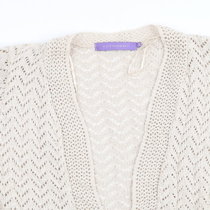 Autonomy Womens Beige   Cardigan Jumper Size M