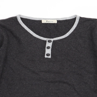 precise Womens Grey   Basic T-Shirt Size S