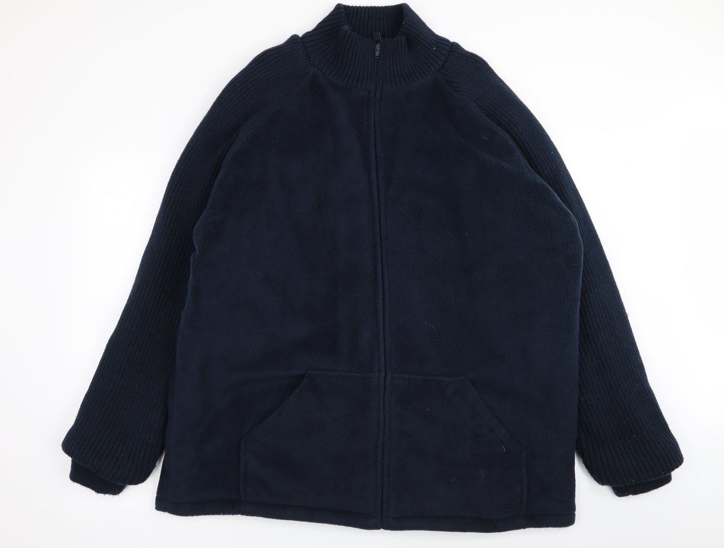 Tom Hagan Mens Blue   Full Zip Jumper Size XL