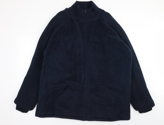 Tom Hagan Mens Blue   Full Zip Jumper Size XL