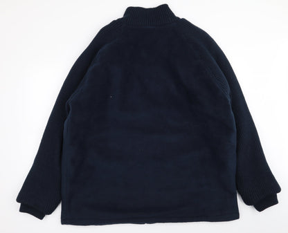 Tom Hagan Mens Blue   Full Zip Jumper Size XL