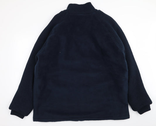 Tom Hagan Mens Blue   Full Zip Jumper Size XL