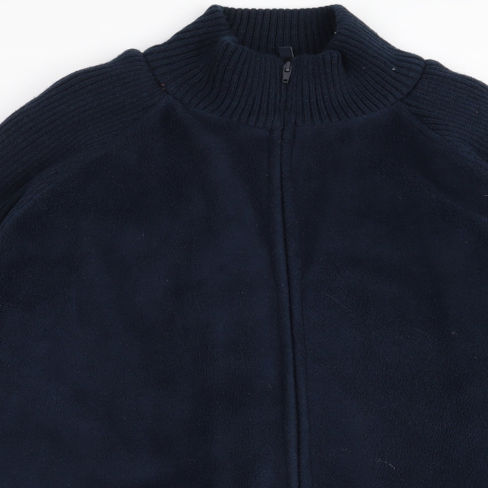 Tom Hagan Mens Blue   Full Zip Jumper Size XL