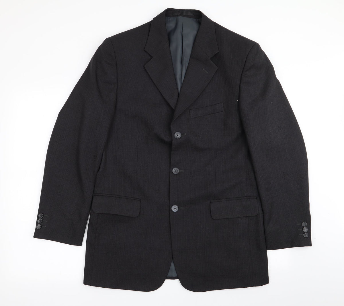 Mens UK Size 38 zantos Regular Black Suit Jacket