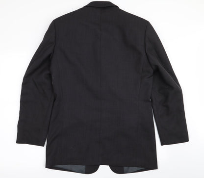 Mens UK Size 38 zantos Regular Black Suit Jacket