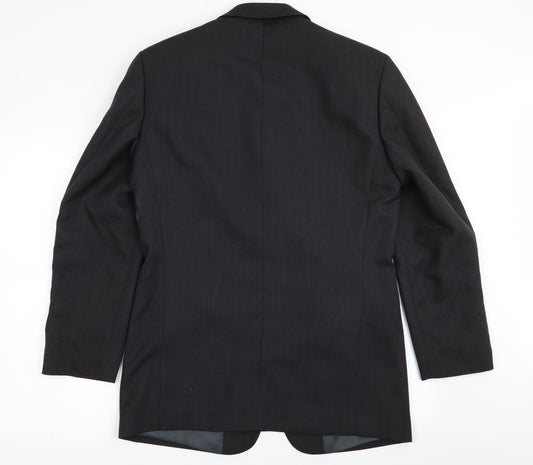 Mens UK Size 38 zantos Regular Black Suit Jacket