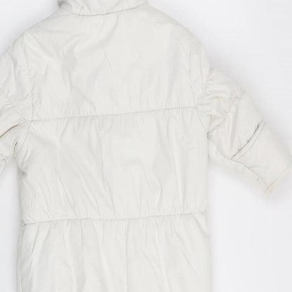 onme Girls White   Basic Coat Coat Size 6-9 Months  - all in one coat
