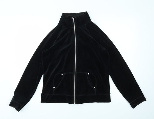 Debenhams Womens Black   Full Zip Jumper Size 12