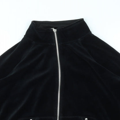 Womens UK Size 12 Debenhams Black Full Zip Jumper