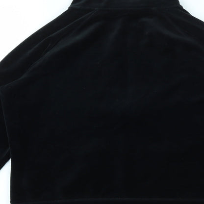 Womens UK Size 12 Debenhams Black Full Zip Jumper