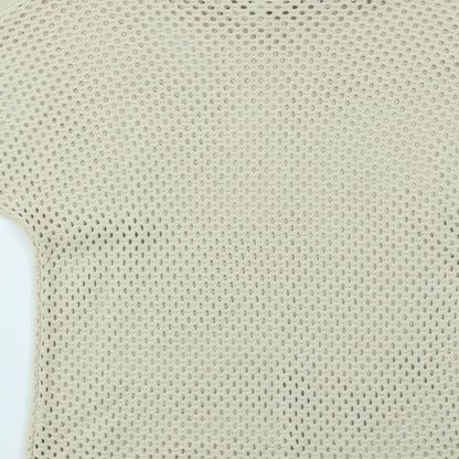 Womens UK Size S Body Flirt Beige Basic T-Shirt