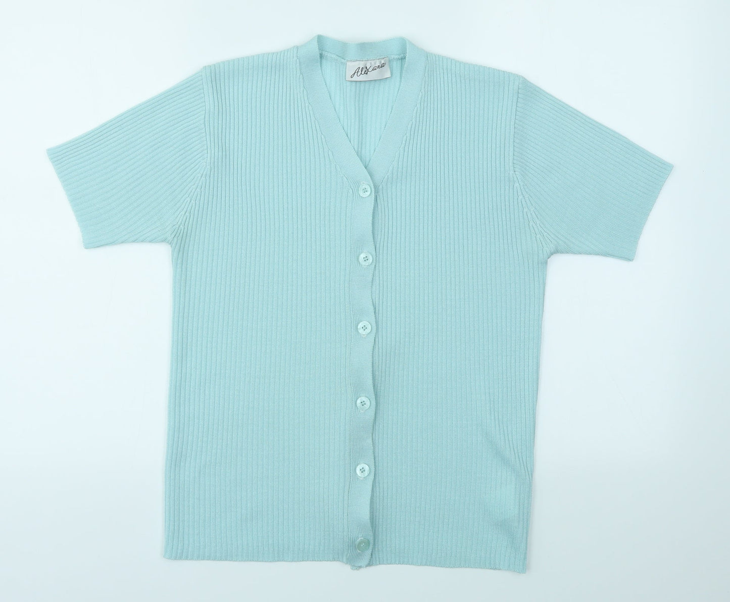 Womens UK Size S ALEXARA Blue Cardigan Jumper