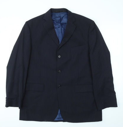 Mens UK Size 42 M&S Regular Blue Suit Jacket