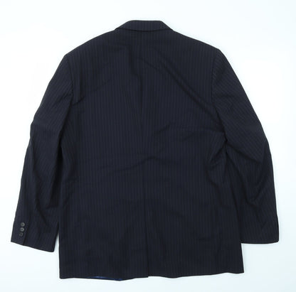 Mens UK Size 42 M&S Regular Blue Suit Jacket