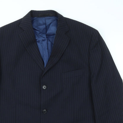 Mens UK Size 42 M&S Regular Blue Suit Jacket
