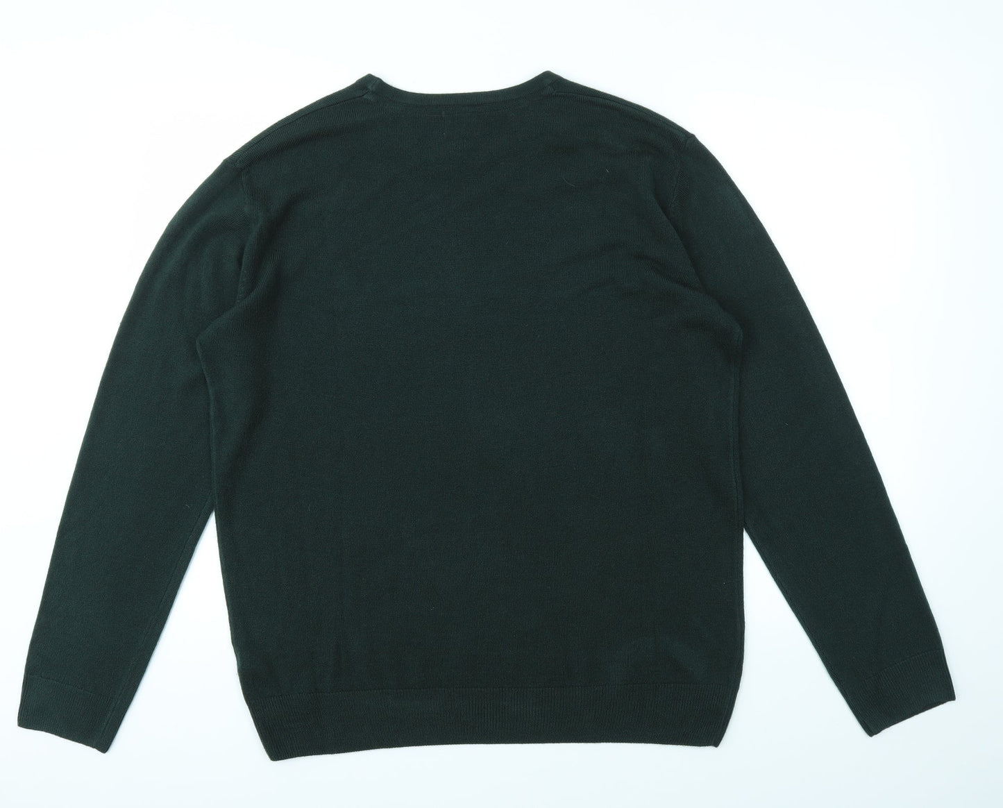 Mens UK Size L Matalan Green Pullover Sweatshirt