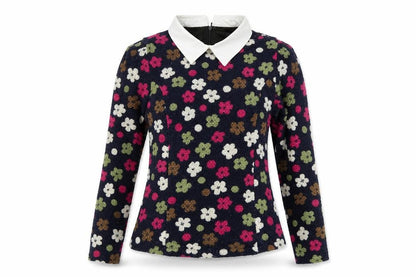 QCXX Womens Multicoloured Floral  Pullover Jumper Size M