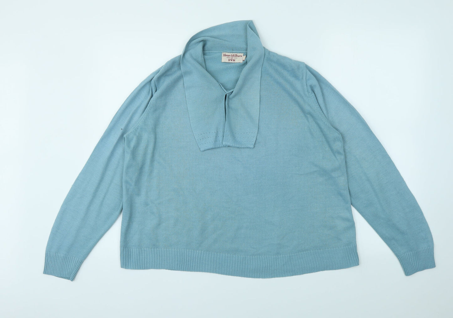 Womens UK Size M EWM Blue Basic T-Shirt